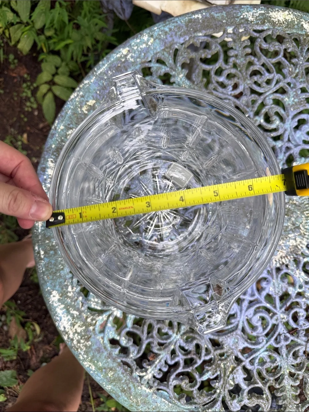 Gorham Lady Anne Lead Crystal Ice Bucket with Silver Plate Tongs